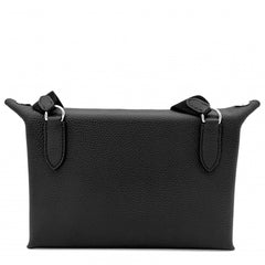 Hermes shoulder bag for men and women, Videpoche body bag, HERMES K stamp, leather, black, silver hardware, 2025 model — Like New