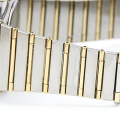 OMEGA Constellation GMT 18K Gold Steel Quartz Mens Watch 396.1060 Polished — Very Good