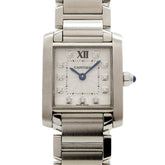 Cartier Tank Française SM Diamond WE110006 Silver Dial Women's Watch — Good