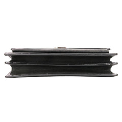 Yves Saint Laurent SAINT LAURENT PARIS Sunset Cassandra Flap Leather Shoulder Bag in Black for Women — Like New