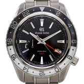 Grand Seiko Sport GMT Watch, Black, White, Silver, Spring Drive, SBGE277 9R66-0BK0, Automatic, Stainless Steel — Very Good