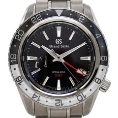 Grand Seiko Sport GMT Watch, Black, White, Silver, Spring Drive, SBGE277 9R66-0BK0, Automatic, Stainless Steel — Very Good