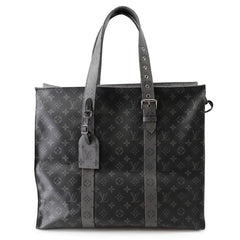 Louis Vuitton Monogram Eclipse Reverse Cabas Zip GM Tote Bag M45379 LOUIS VUITTON Black Handbag — Like New