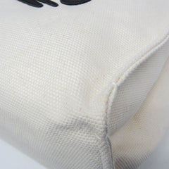 Loewe Paula's Ibiza Women,Men Canvas,Leather Tote Bag Black,Off-white — Like New