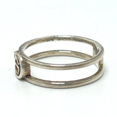 GUCCI Interlocking G Ring, SV925, Women's Silver — Like New