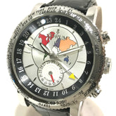 Corum 983.201.20 Back scale Automatic Wristwatch Silver Black belt — Very Good