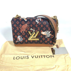 LOUIS VUITTON M44408 Monogram Catgram Cat Sack Twist MM Chain Bag W Shoulder Canvas Women's Brown G-240825-13 — Like New