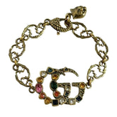 Gucci Women's Double G Beaded Bracelet in Antique Gold — Like New