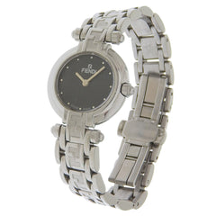 Fendi Olologi Women's Watch, 750L Stainless Steel, Quartz Movement, Analog Display, Black Dial — Good