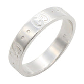Gucci Icon Ring, 18K White Gold (18KWG), Silver Tone, for Men and Women — Like New