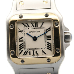 Cartier Santos Galbee SM Watch, Stainless Steel, Ladies, Silver Tone, W20012C4 — Very Good