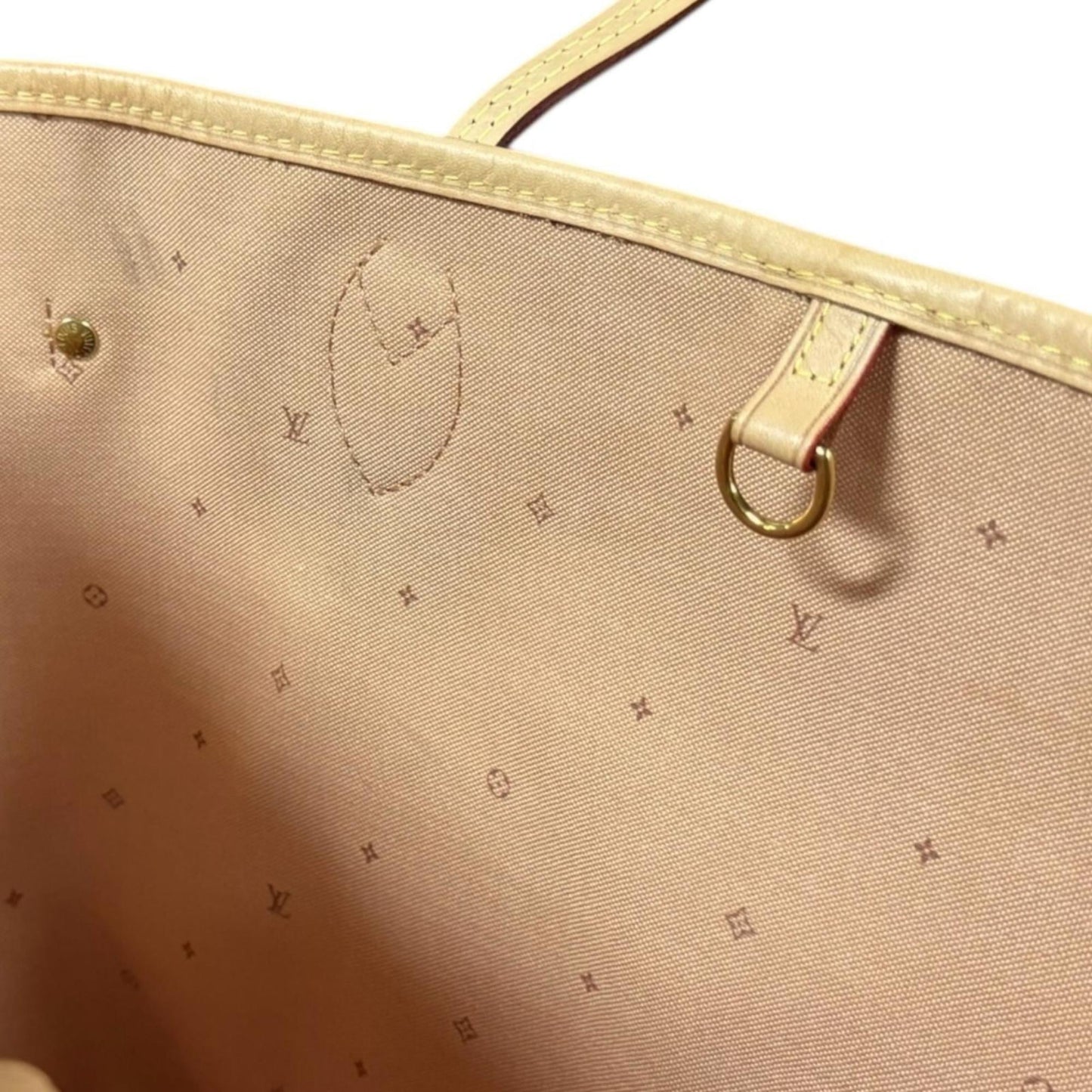 Pre-owned Louis Vuitton Neverfull MM Monogram Fall for You Tote Bag, PVCM20921, Beige, Women's