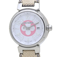 LOUIS VUITTON Tambour PM Azur 28mm QA007Z Japan Exclusive Women's Watch 40162 — Very Good