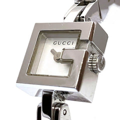 Gucci G-Mini watch, total weight 23.6g, stainless steel, quartz movement, silver dial, 120 — Good