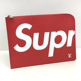 LOUIS VUITTON M67722 Louis Vuitton x Supreme Epi Leather Pochette Jour GM Bag, PO.JOUR SP EPI POCHETTE Clutch Leather, Red, Men's and Women's — New - Store Return