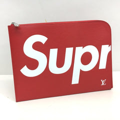LOUIS VUITTON M67722 Louis Vuitton x Supreme Epi Leather Pochette Jour GM Bag, PO.JOUR SP EPI POCHETTE Clutch Leather, Red, Men's and Women's — New - Store Return