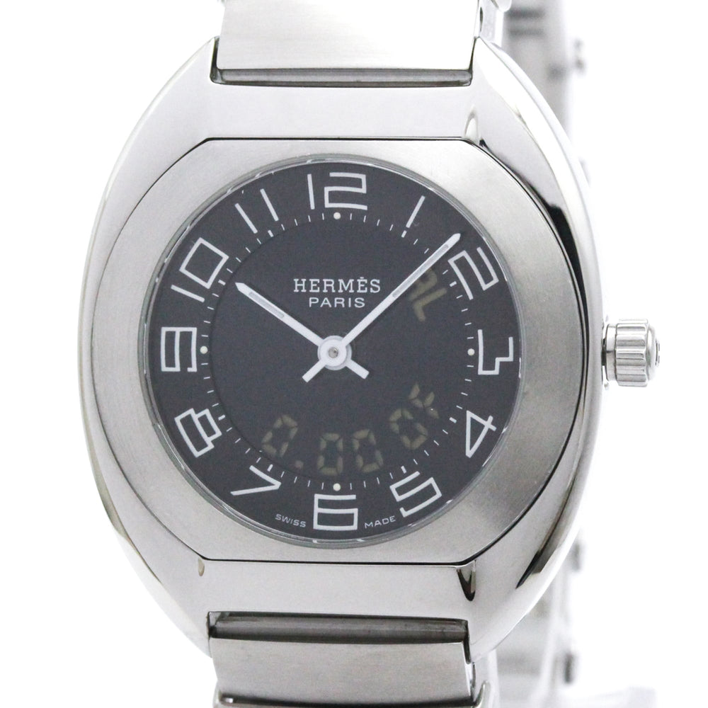 HERMES Espace Stainless Steel Quartz Ladies Watch ES1.210 Polished — Very Good