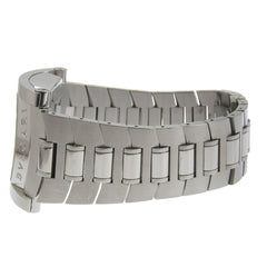 Bulgari BVLGARI Assioma Watch AA48S Stainless Steel Silver Automatic Analog Black Dial Men's — Good