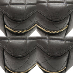 Chanel Coco Mark Matelassé Mini Camera Bag, Caviar Leather, Black, Gold Hardware, Chain Shoulder Black 1251CHANEL — Like New