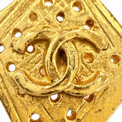 CHANEL Vintage 94P Coco Mark Large Antique Brooch Accessory Gold Made in France Women's — Like New
