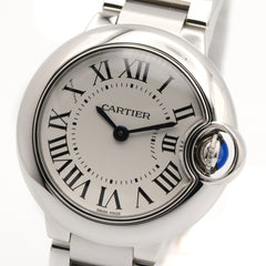 Cartier Ballon Bleu SM Watch, Stainless Steel, Ladies, Silver Tone, W69010Z4 — Very Good