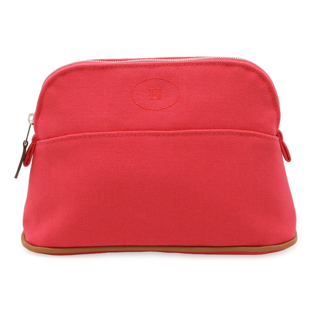 HERMES Bolide Pouch 20 Multi-Pouch Canvas Leather Fuchsia Pink — Like New