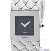 CHANEL Matelasse Stainless Steel Quartz Ladies Watch H0009 Polished — Very Good