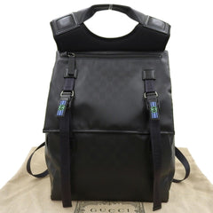 Like new GUCCI Interlocking G Crystal GG Backpack 779812 498879 Rucksack Black — Like New