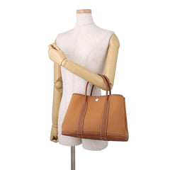 Hermes Garden TPM Verso Tote Bag, Gold Magnolia, Officier Negonda, Z-stamp, Garden, Handbag, Women's HERMES — Like New