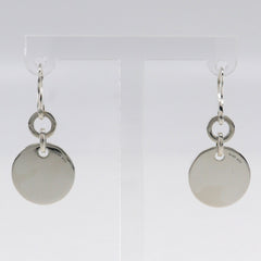 Gucci GUCCI Trademark Earrings Logo Round Silver 925 Approx. 12.1g Women's — Like New