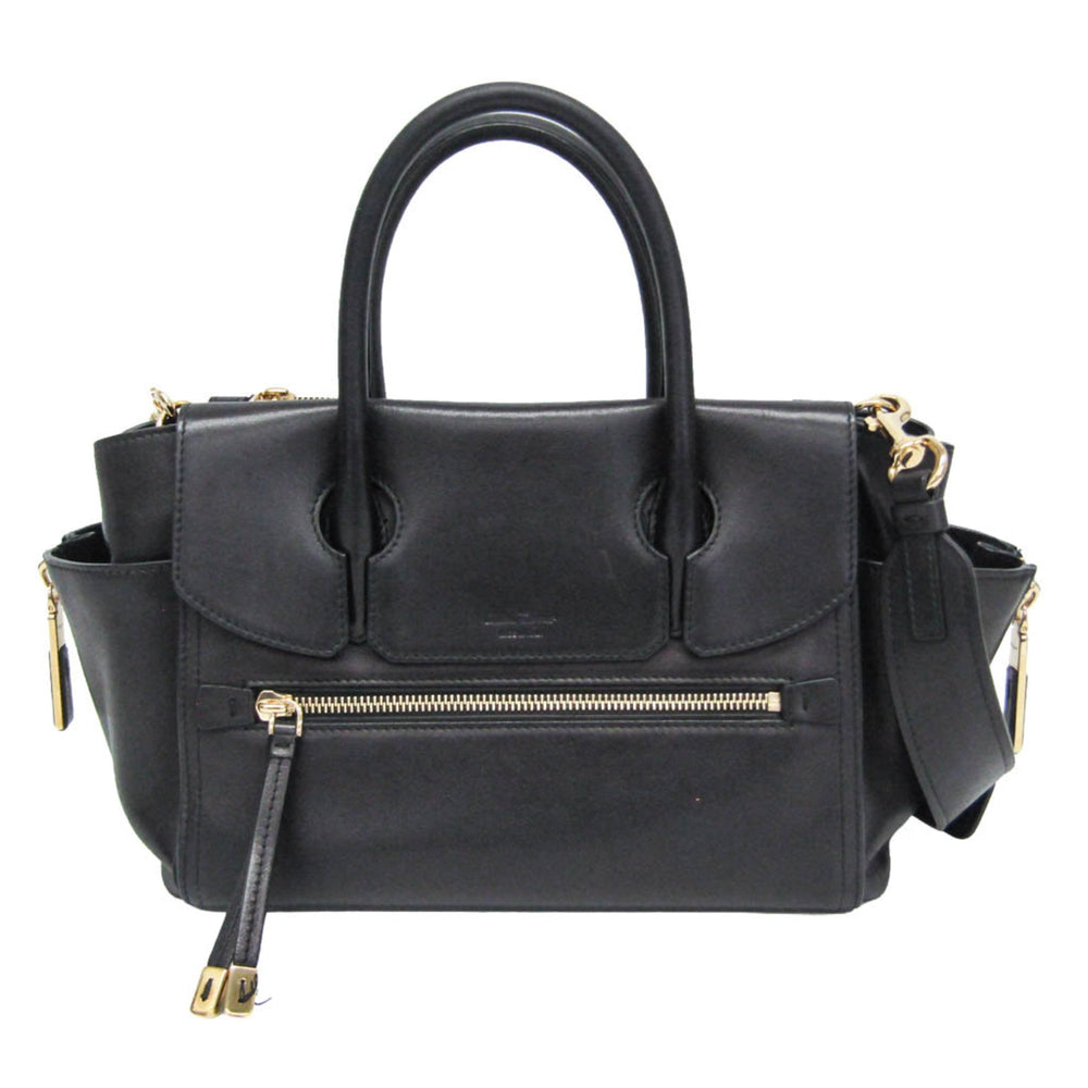 Salvatore Ferragamo GF-21 G840 Women's Leather Handbag,Shoulder Bag Dark Navy — Like New