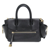 Salvatore Ferragamo GF-21 G840 Women's Leather Handbag,Shoulder Bag Dark Navy — Like New