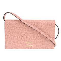 Unused Gucci Swing 368231 Leather Pink Shoulder Wallet Bag 0828GUCCI — Like New