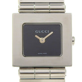 Gucci Watch 600L Stainless Steel Quartz Analog Display Black Dial Women's — Good