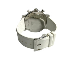 GUCCI G Chrono Quartz Stainless Steel Watch for Men, White and Silver, 29963 — Good