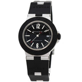 BVLGARI BB40AT Alum Date Watch Rubber Men's — Good