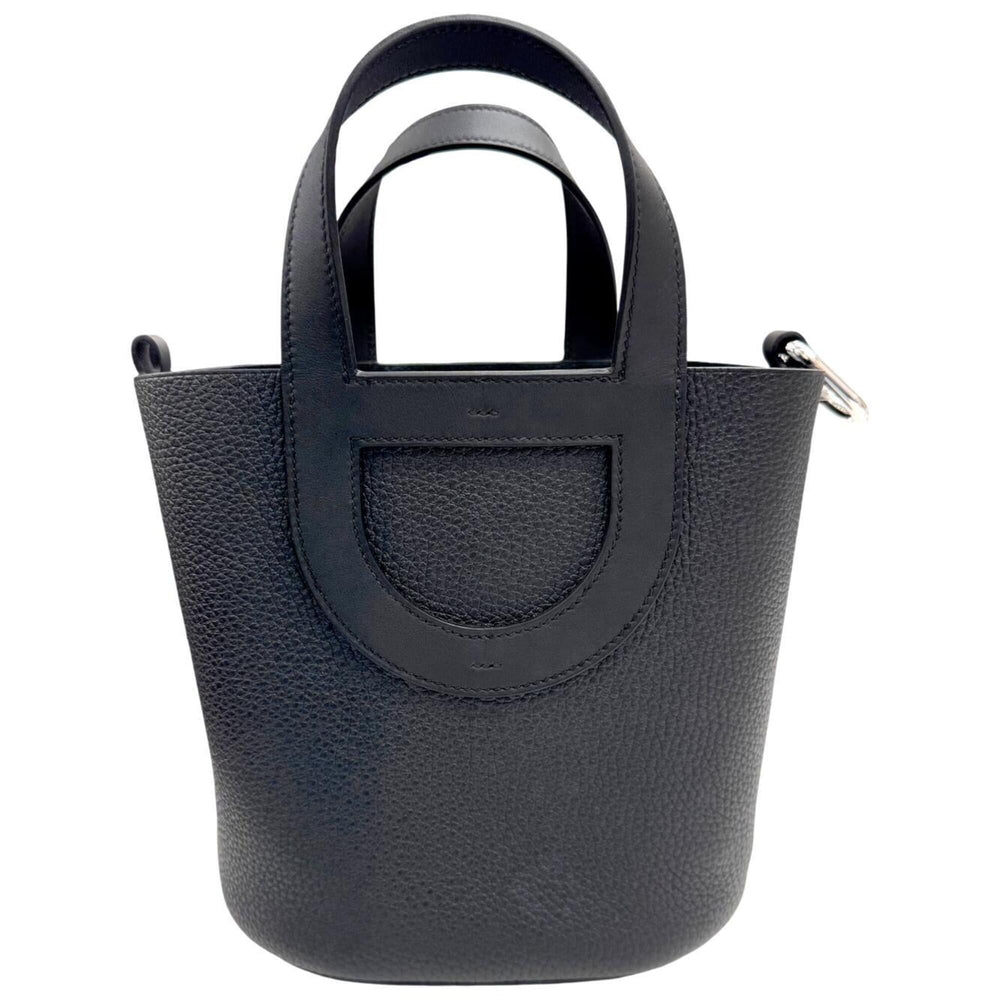 HERMES In the Loop 18 Taurillon Clemence Black G Stamp 2026 Women's Handbag — New - Store Return