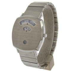 Gucci Grip Watch, 157.3mm, Stainless Steel, Quartz Movement, Analog Display, White Dial, Men's — Like New