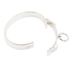 Hermes HERMES Corriendo Cyan Bracelet PM LG Bangle Accessory Silver 925 Women's Tone H115424B 00ST — Like New