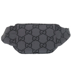 Gucci 767984 GG pattern nylon canvas gray bag, body waist bag 1083GUCCI — Like New