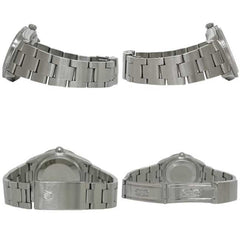 Rolex Air-King Black Silver 14010 Watch - Overhauled, Polished, Stainless Steel, Automatic, P-series, Men's, Dial — Very Good
