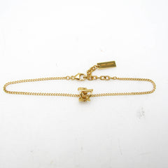 Saint Laurent Metal Charm Bracelet Gold — Like New