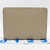 FENDI clutch bag 7N0167 beige leather men's and women's — New - Store Return