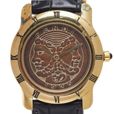 Fendi 800G Quartz Watch, Brown Dial, Leather Strap, Plated, Women's — Good