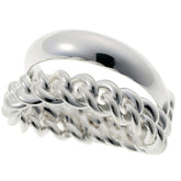 Hermes Boucles Sellier Inflexible Ring, Ag925 Silver — Like New