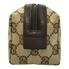 GUCCI GG Canvas Pouch Bag for Women, Brown, 29596 — Like New