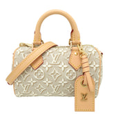 Louis Vuitton Nano Speedy Women's Shoulder Bag M28502 Jacquard Textile Monogram Emblem Poplar — New - Store Return