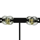 01P CHANEL Chanel Coco Mark Turnlock Plastic Earrings Mint Green Women's — Like New