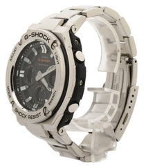 CASIO GSHOCK GSTEEL GSTW100 Series Watch (GSTW110D1AJF) in Black and Silver Resin with Stainless Steel Case for Men — Good