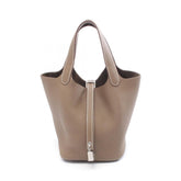 Hermes Hermès Picotin Lock PM handbag in Taurillon Clemence leather, gray for women — New - Store Return